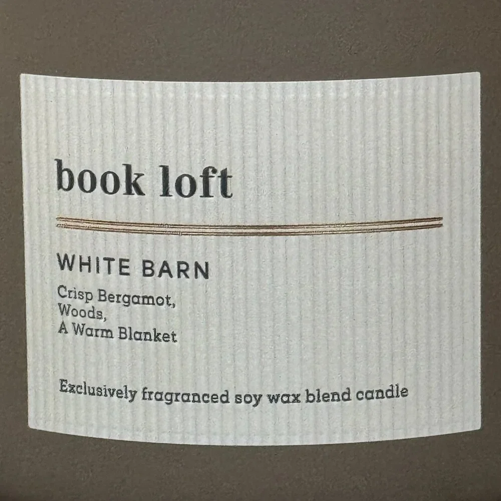 BBW Book Loft White Barn Bath & Body Works 3 Wick Candle - Picture 3 of 10